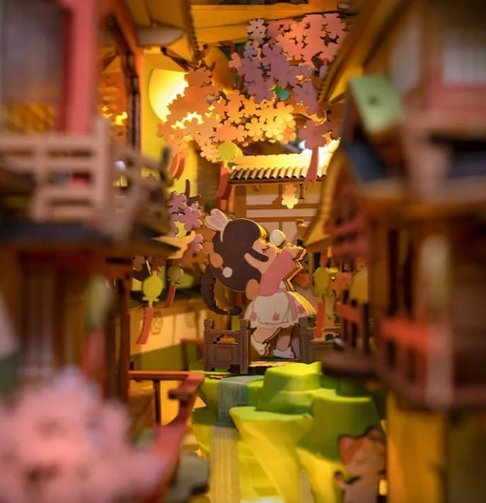 Robotime - Model 3D - Spadające kwiaty wiśni LED TGB05