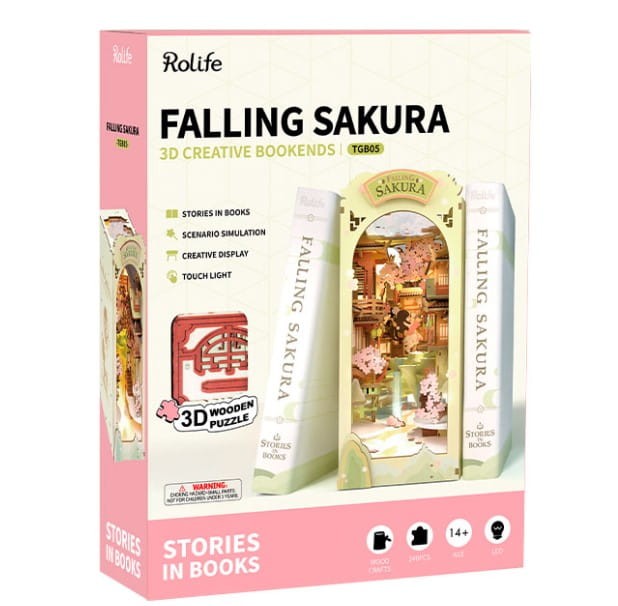 Robotime - Model 3D - Spadające kwiaty wiśni LED TGB05