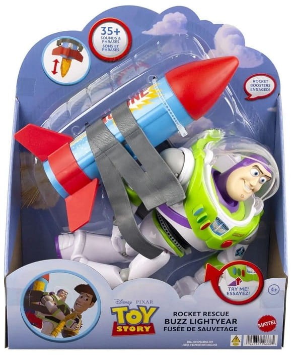 Toy Story - Interaktywna figurka Buzz Astral z rakietą HTR73