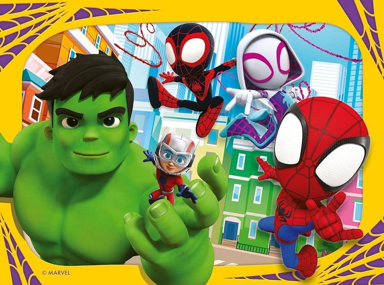 Ravensburger – Puzzle 4w1 – Spidey i super-kumple 1064