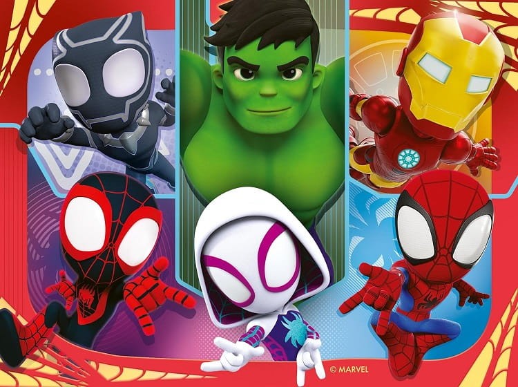 Ravensburger – Puzzle 4w1 – Spidey i super-kumple 1064