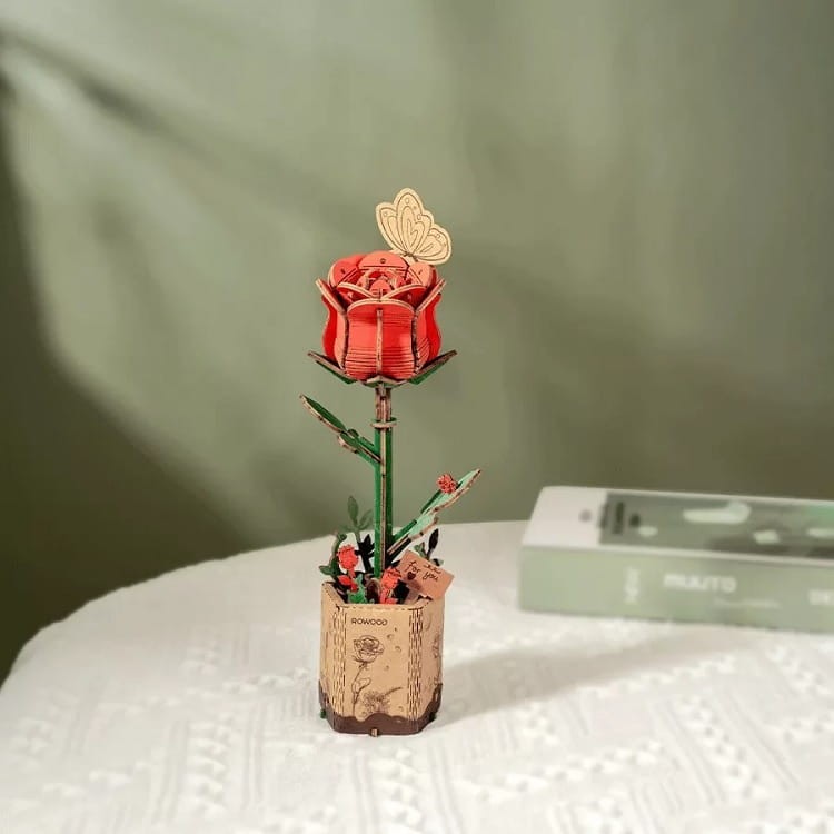 Robotime - Model 3D - Czerwona róża TW042