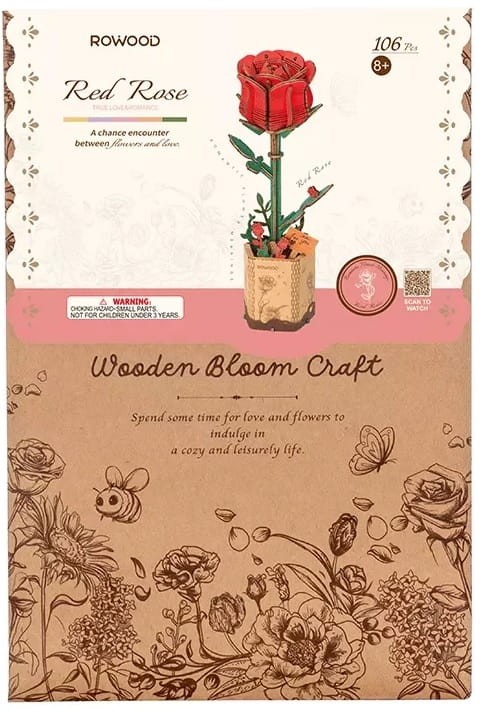 Robotime - Model 3D - Czerwona róża TW042