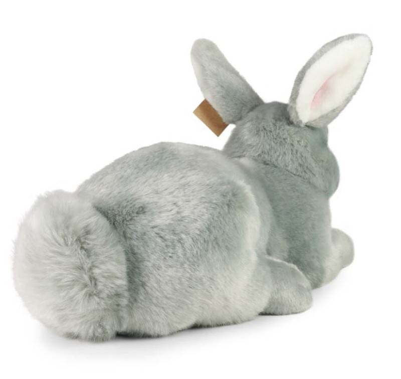 Rappa 183278 Maskotka Królik szary leżący 33 cm