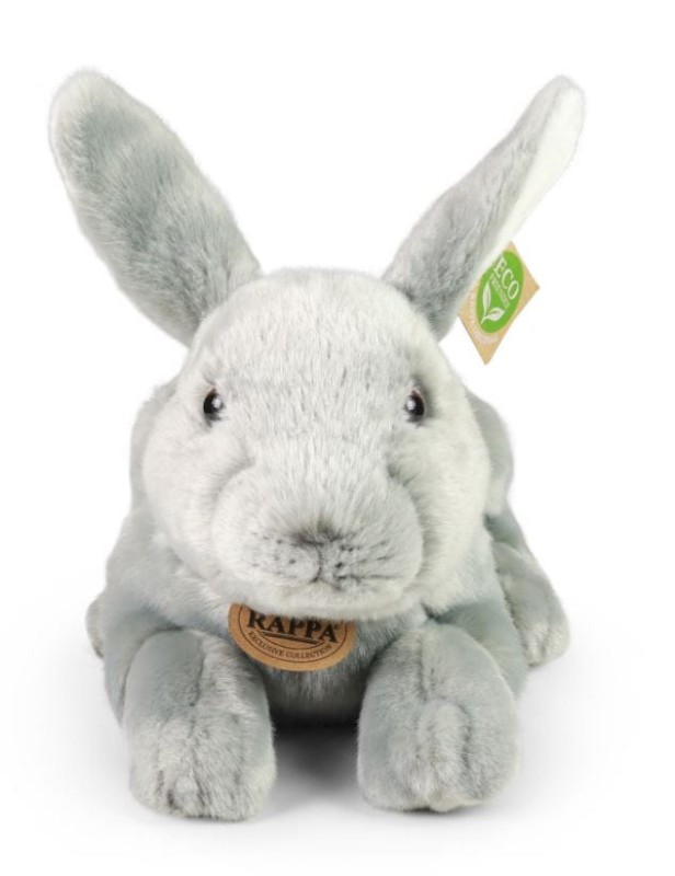 Rappa 183278 Maskotka Królik szary leżący 33 cm
