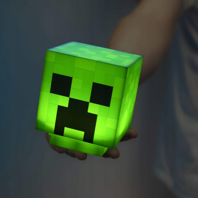 Minecraft – Lampka LED z dźwiękiem Głowa Creepera 42294