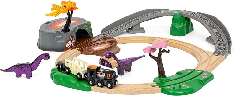 BRIO 36094 Zestaw z torami - Przygoda z dinozaurami