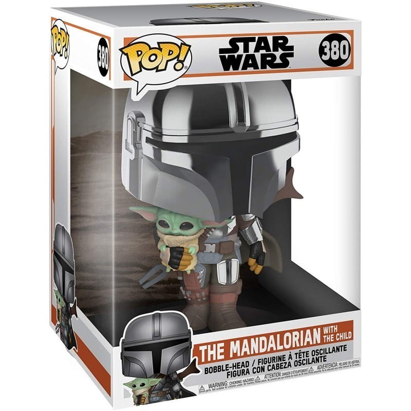 Funko POP – Duża figurka Mandalorianin i Grogu 25 cm 380