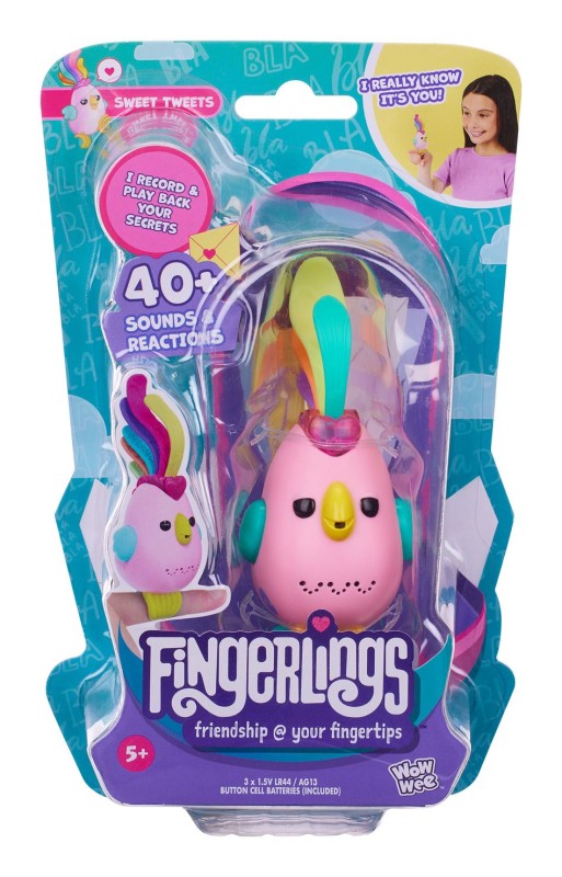 Fingerlings - Sweet Tweets - Interaktywny ptaszek na palec - Debbie 3131