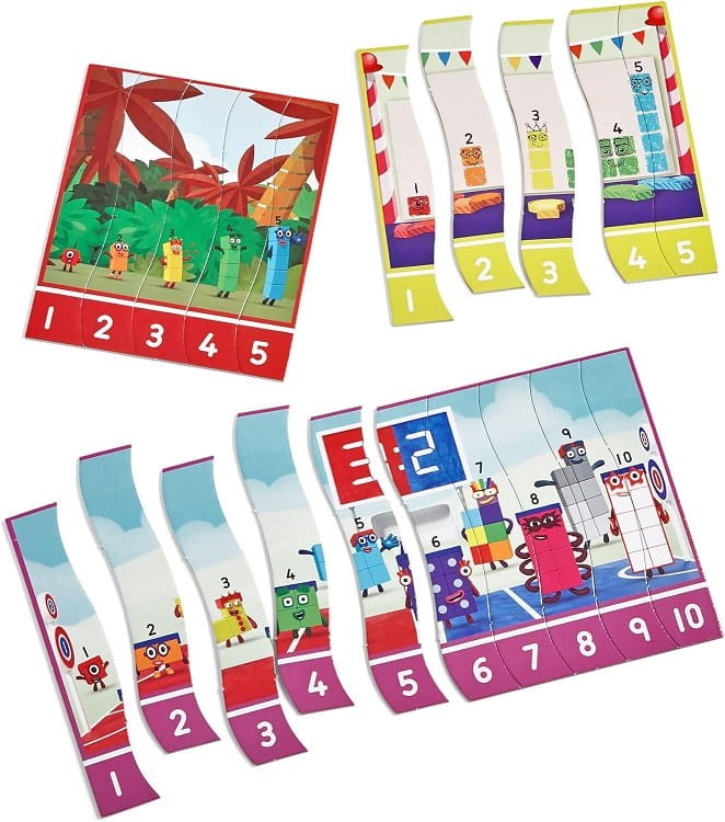 Learning Resources - Number Blocks - Puzzle do nauki liczenia HM95403