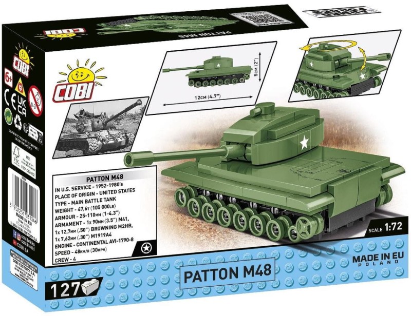 COBI Armed Forces - Czołg Patton M48 - 3104
