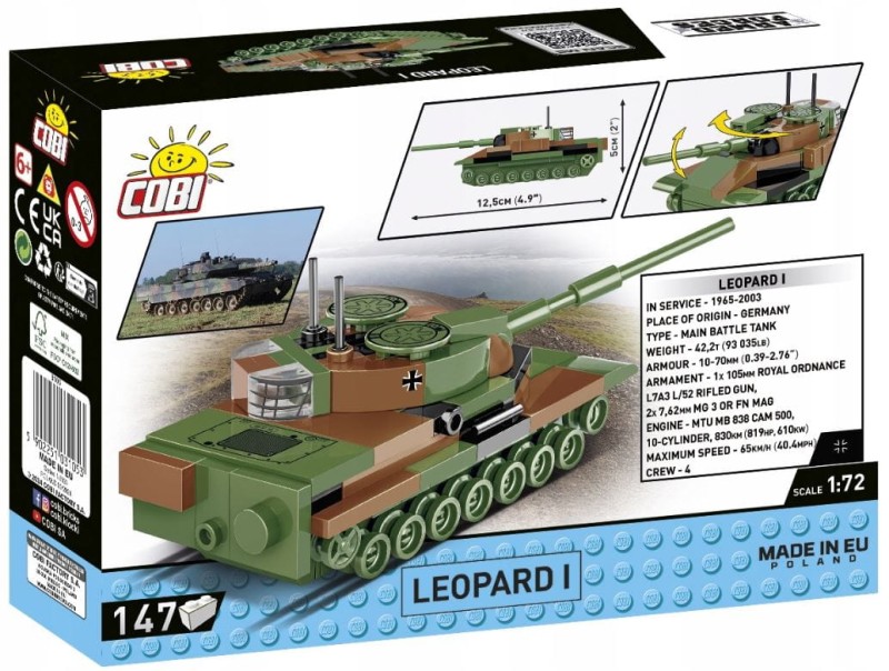 COBI Armed Forces - Czołg Leopard I - 3105