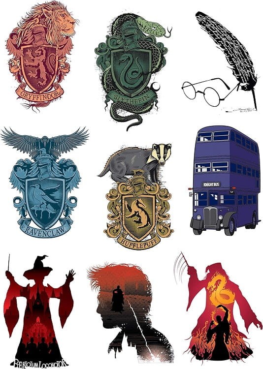 Harry Potter - Zestaw 55 naklejek CR5200