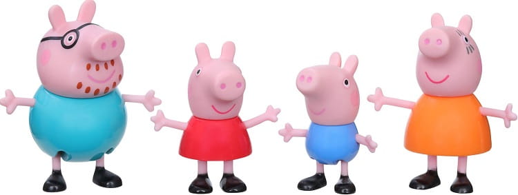 Świnka Peppa - Zestaw 4 figurek - Rodzina F2190