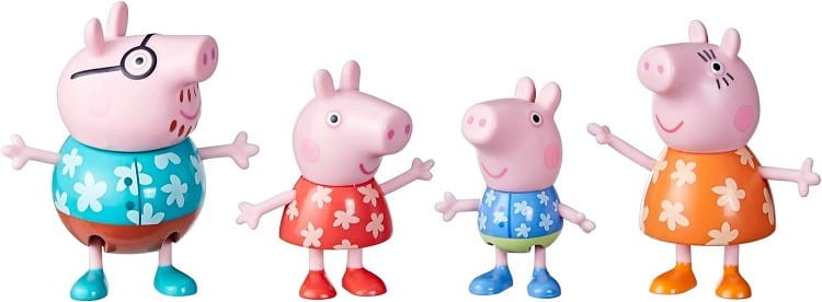 Świnka Peppa - Zestaw 4 figurek - Rodzinne wakacje F8082