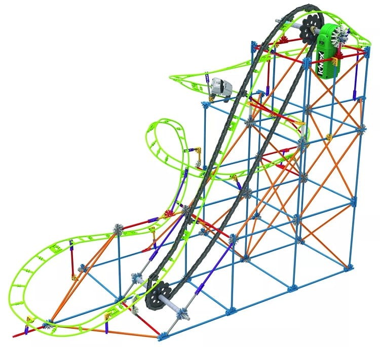 K’Nex - Klocki konstrukcyjne - Zestaw 649 el. Roller Coaster 51438