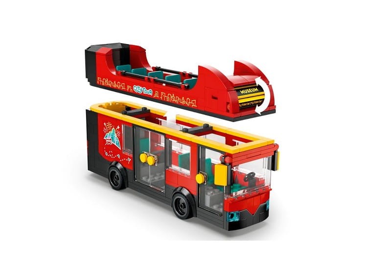LEGO City 60407 Autokar czerwony piętrowy