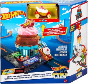 Hot Wheels City - Lodziarnia + autko HTN77