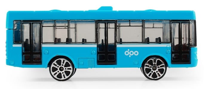 Rappa 235557 Metalowy autobus 8 cm