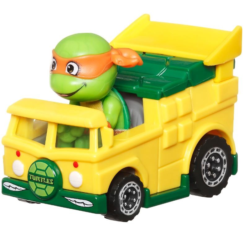 Hot Wheels Wojownicze Żółwie Ninja - RacerVerse - Pojazd Michelangelo - HKB86 HRT28