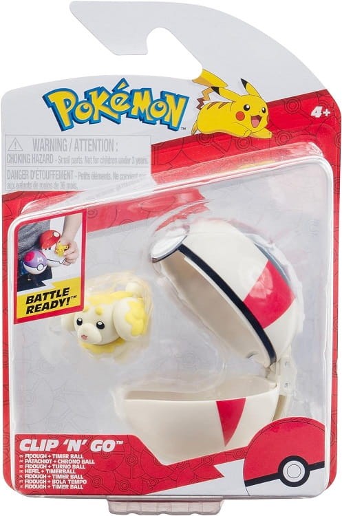 Pokemony - Figurka Fidough i Timer Ball - Clip 'n' Go PKW3625