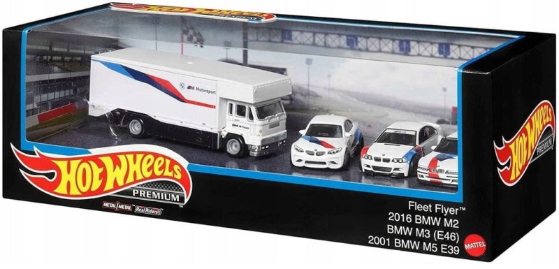 Hot Wheels Premium - Diorama - Zestaw 4 pojazdów BMW - GMH39 HCR52