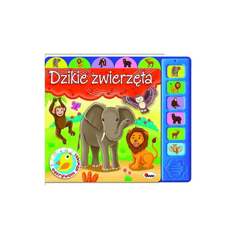 AWM - Książka dźwiękowa - Odkrywam dźwięki - Dzikie zwierzęta 10760