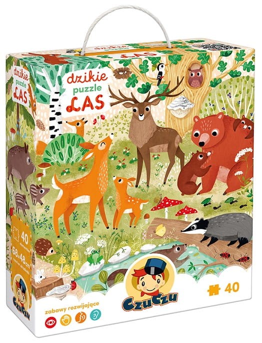 CzuCzu - Dzikie Puzzle 40 el. - Las 492504