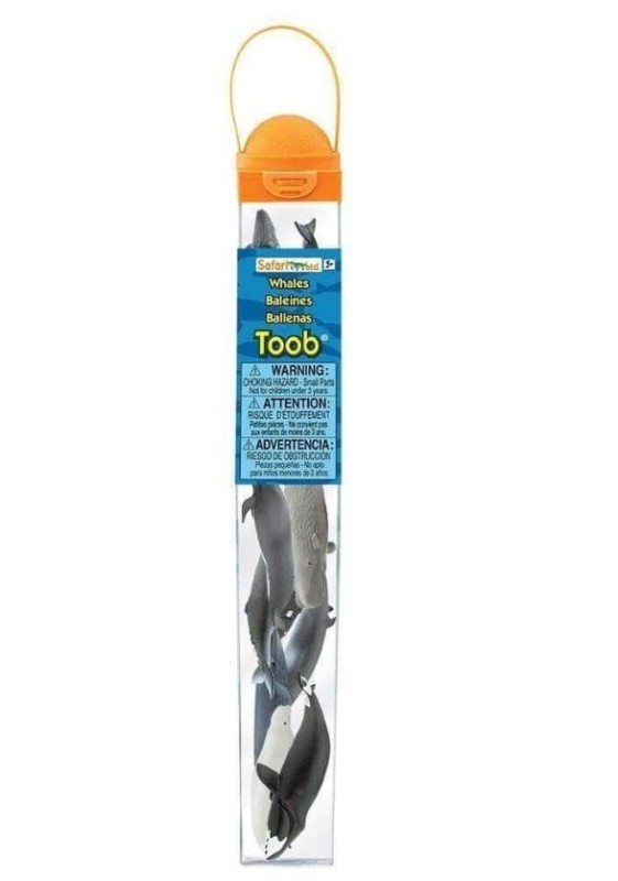 Safari Ltd - Figurki w tubie - Wieloryby 100072