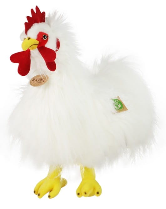 Rappa 211230 Maskotka Kogut Biały 33 cm