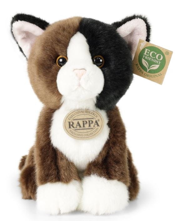 Rappa 759947 Maskotka Pluszowy Kot Czarno-Brązowy 18 cm