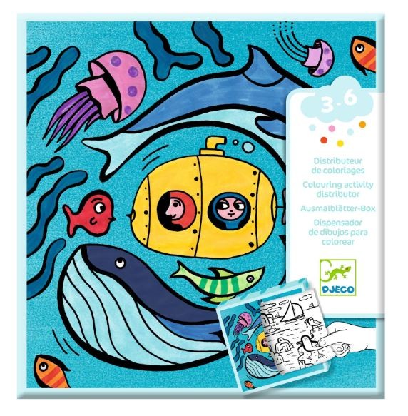 DJECO - Kolorowanki z grami - Ocean - 00051
