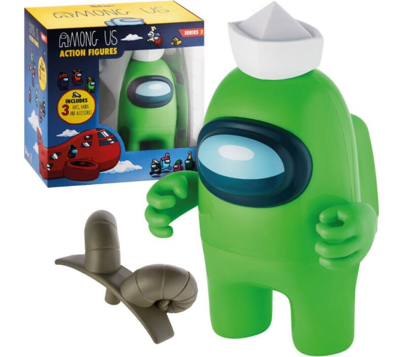 Among Us – Figurka z akcesoriami Crewmate 17 cm Zielona AU6502