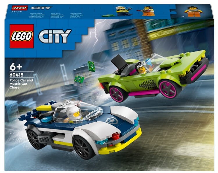 LEGO City 60415 Pościg radiowozu za muscle carem