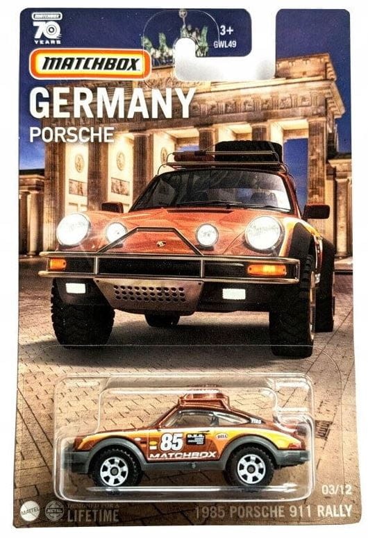 Matchbox 70th - Germany - 1985 Porsche 911 Rally - 03/12 - GWL49 HPC58