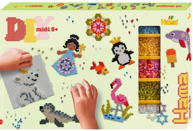 HAMA MIDI 3047 - Koraliki do prasowania - Zestaw prezentowy 6000 koralików