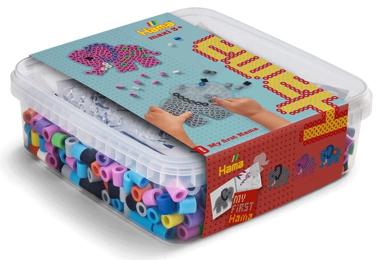 HAMA MAXI 8753 Koraliki do prasowania w pudełku 600 – Słoń