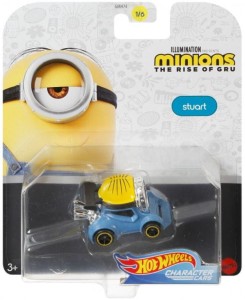 Hot Wheels - Minionki Wejście Gru - Samochodzik Stuart - GMH74 GMH79