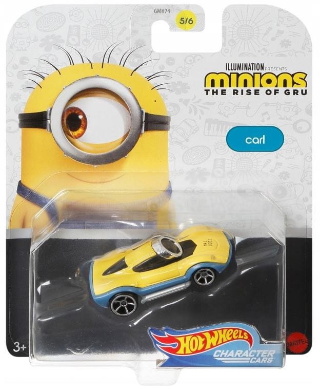 Hot Wheels - Minionki Wejście Gru - Samochodzik Carl - GMH74 GMH76