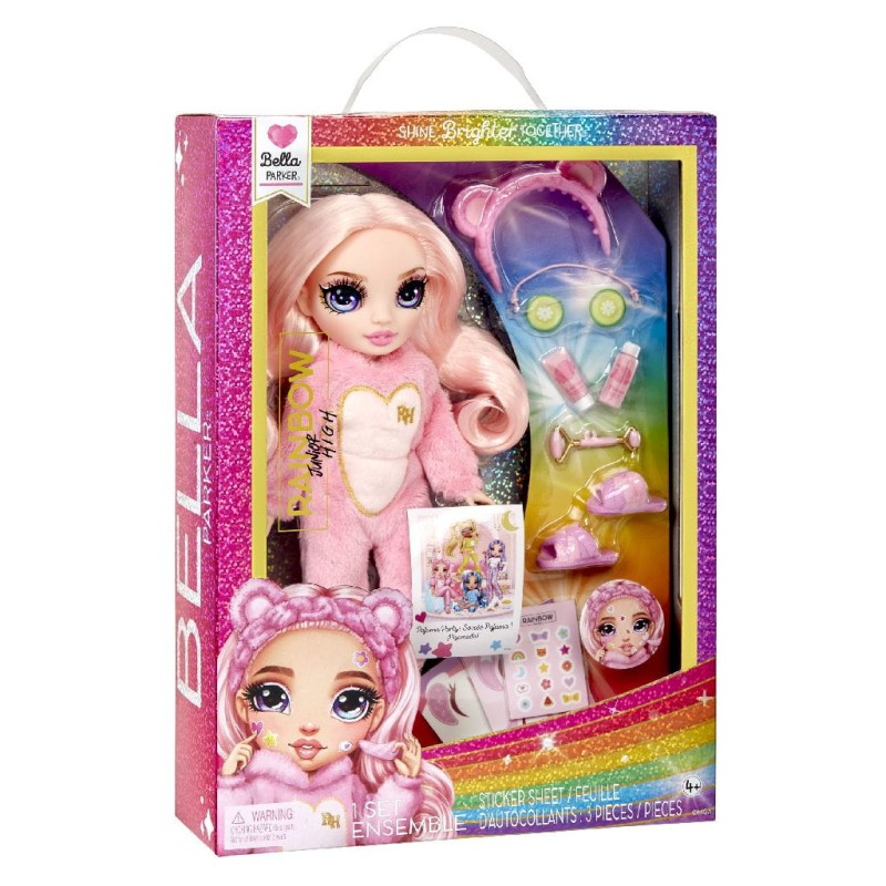 Rainbow High – Lalka Bella Parker PJ Party + akcesoria 03675