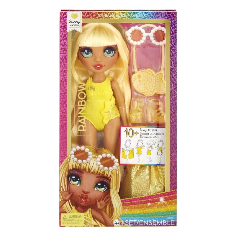 Rainbow High – Lalka Sunny Madison Swim and Style + akcesoria 07284