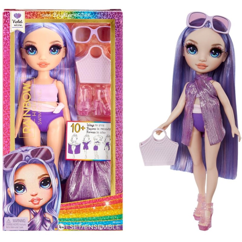 Rainbow High – Lalka Violet Willow Swim and Style + akcesoria 07314
