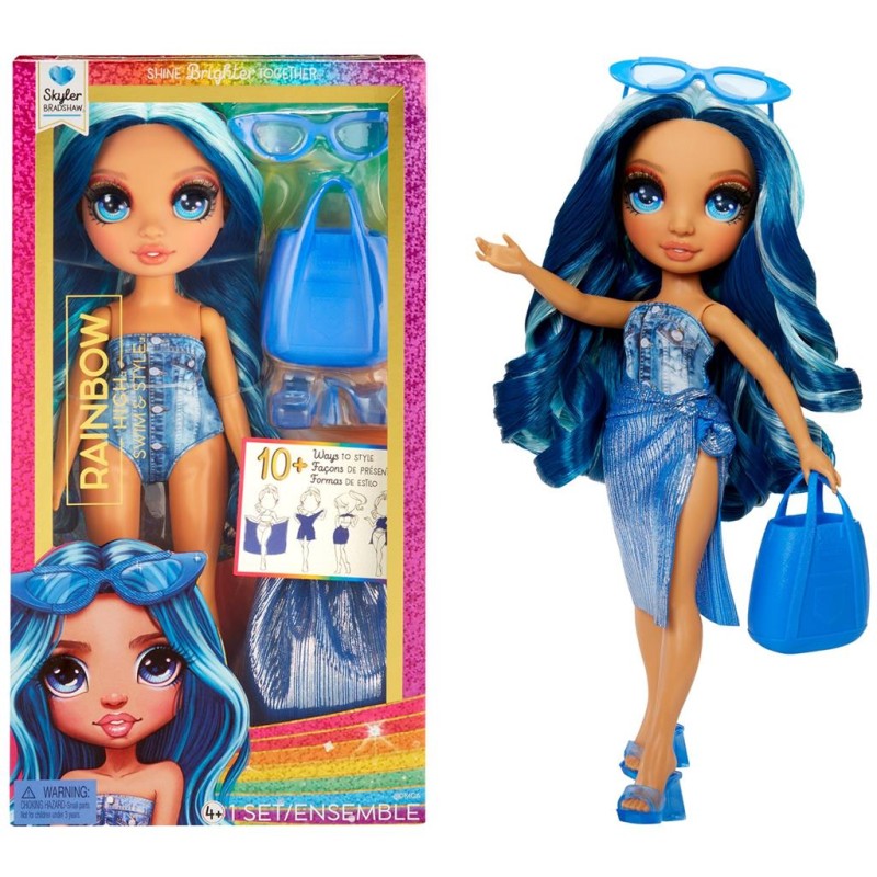 Rainbow High – Lalka Skyler Bradshaw Swim and Style + akcesoria 07307