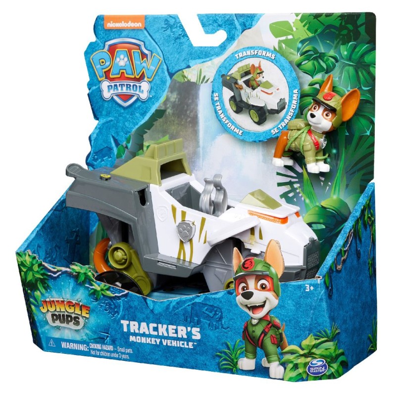 Psi Patrol - Jungle Pups - Transformujący pojazd Tracker + figurka 90631