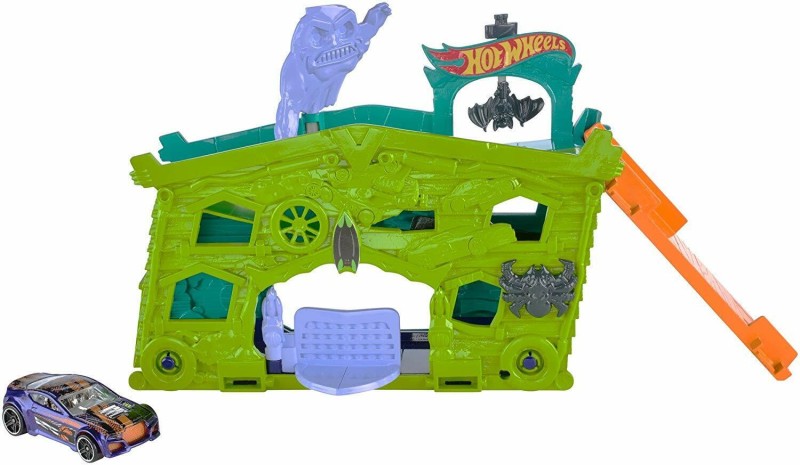 Hot Wheels - Zestaw torów - Garaż duchów FJN34 FJN38
