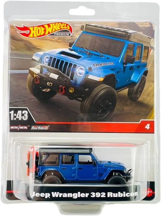Hot Wheels Premium - Pojazd 1:43 - Jeep Wrangler 392 Rubicon HMD46