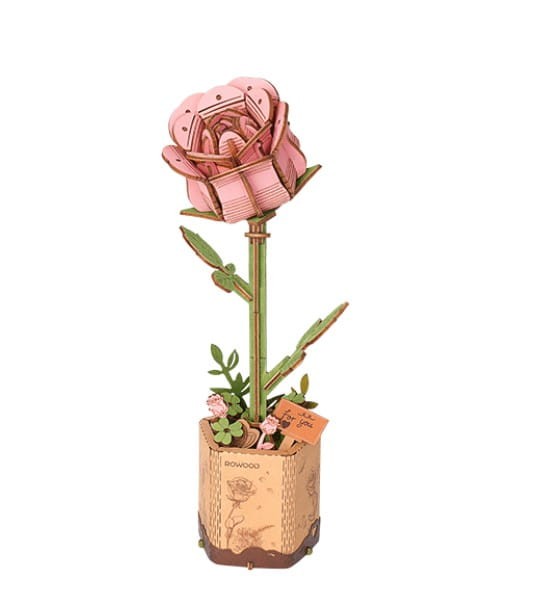 Robotime - Model 3D - Różowa róża TW041
