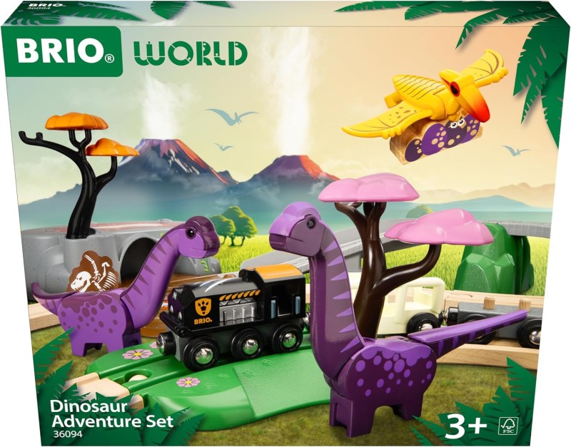 BRIO 36094 Zestaw z torami - Przygoda z dinozaurami