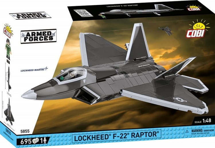 COBI 5855 Myśliwiec Lockheed F-22 RAPTOR