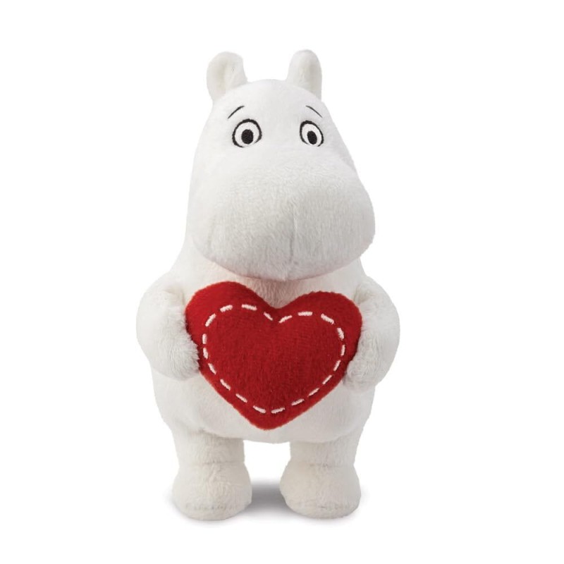 Muminki - Maskotka 17 cm - Muminek z sercem 61554